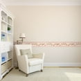 thumbnail image 3 of Concord Wallcoverings Wallpaper Border Floral Vine Pattern Flowers Leaves Roses Daisies for Bedroom Living Room, Pink Beige Green Yellow, 7 Inches by 15 Feet 51306040, 3 of 4