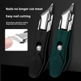 thumbnail image 2 of Widely Used Angled Nail Scissors Nail Tool Anti-splash Mani Tools Strong Material Stainless Steel Professional Nail Clippers Beginner, 2 of 8