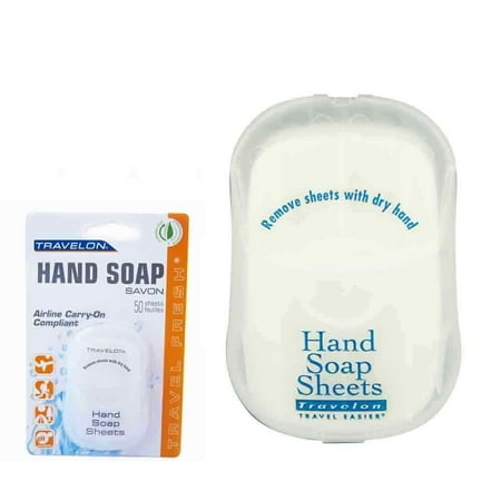 New Travel Hand Soap Sheet Paper 50 PC Travelon TSA OK Bath Airline Toiletry