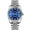 Blue Face Silver Belt Men's Style, variant on Fashion Couple Watches Steel Band Waterproof High-end Gold Watches for Men and Women Student Calendar Gold Watches for Men and Women Couple Style Wristbands