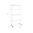 thumbnail image 6 of Seville Classics UltraDurable® 5-Tier NSF Steel Wire Shelving, 36" W x 14" D, White, 6 of 9