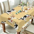 thumbnail image 4 of Tablecloth 60" x 120" Cute Cows Rectangle Table Cloth Stain-Resistant Dining Table Cover for Home Dinner Party House Decor, 4 of 7
