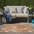 thumbnail image 2 of Nourison Garden Oasis Floral Flatweave Indoor Outdoor Rug Coral 3' x 5', 2 of 8