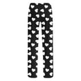 thumbnail image 4 of hotojiny Mens Pajama Pants Lightweight Wide Leg Heart Print Pj Trousers Casual Loose Fit Drawstring Sleepwear Valentine's Day Gift, 4 of 5