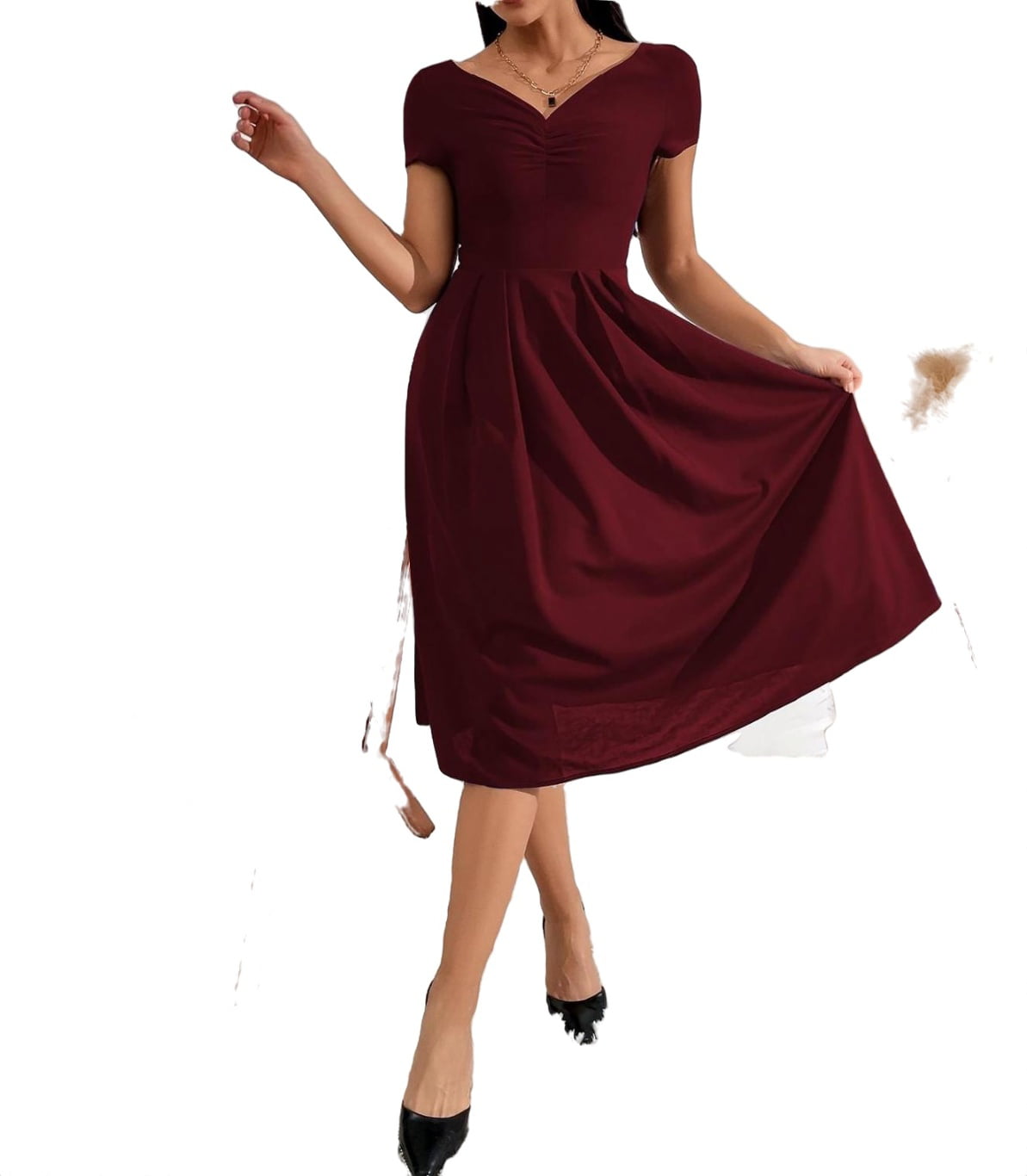 Buy Maroon Mirrorwork Georgette Designer Gown - Koskii