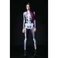 thumbnail image 1 of Mono de esqueleto para hombre y mujer, ropa de dormir, mono de Calavera, disfraz de Halloween a juego, pijamas de Halloween familiares luminosos, 1 of 4