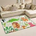 thumbnail image 2 of SKYSONIC Lightweight Soft Area Rugs Cute Animal in Jungle Pattern Floor Mat for Kids Playing Room Hardwood Floor Living Room Nursery Rugs, 60x39 in, 2 of 6