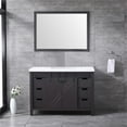 thumbnail image 2 of Lexora Home Marsyas 48" Quartz Top Single Vanity with Sink and Mirror in Brown, 2 of 10
