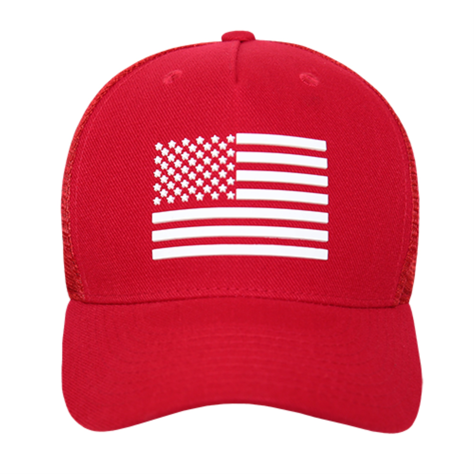 Rapid Dominance A12-USA-RED 5 Panel Trucker Cap - Red&#44; Rubber US Flag - image 4 of 4