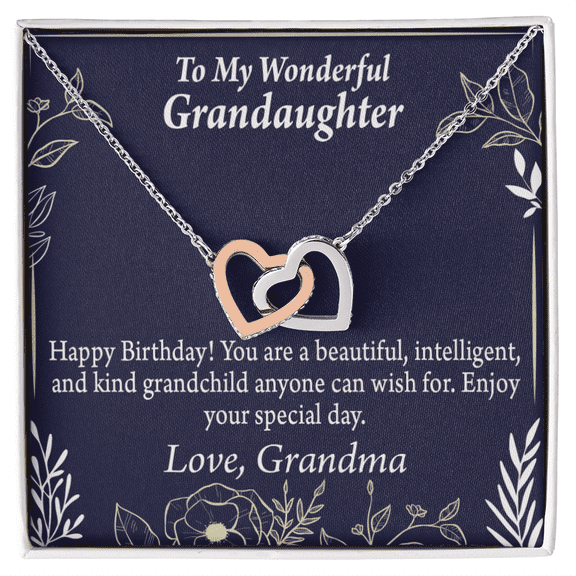 To Granddaughter Special Day Birthday Inseparable Necklace