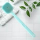 thumbnail image 5 of Cepillo de baño con mango largo de silicona | Exfoliante para la espalda con agarre antideslizante | Cerdas medianamente firmes para exfoliar, masajear y limpiar en la ducha | Mango extendido de 14, 5 of 6