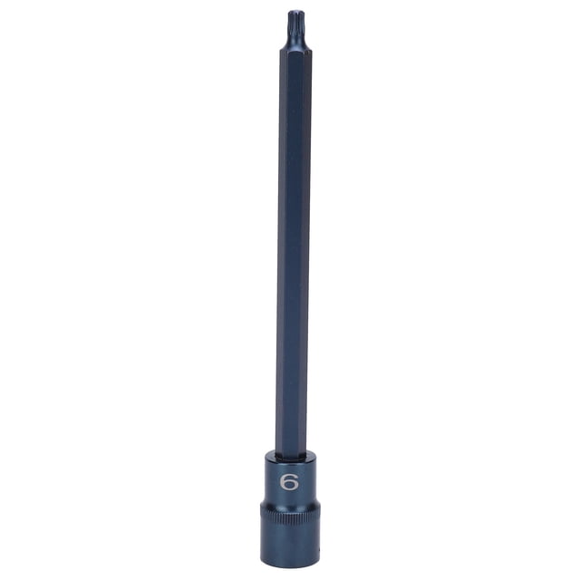 Risegun Zócalo de Punta Hexagonal de Unidad, Accesorio de Destornillador rápido de aleación de Acero S2 de 12 Puntos 1/2x200x M6