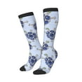 thumbnail image 2 of Easygdp Turtle With Blue Stones Fashionable Adult Sockings&Sports Sockings&Breathable Sockings, Non-Pilling,Contrasting Color Design, 2 of 9