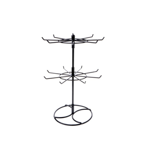 Multifunctional Metal Necklace Chain Bracelet Rotation Holder Jewelry Display Stand Rack Hanger