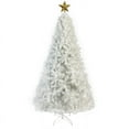 thumbnail image 6 of PARKWELL 7ft Pre-Lit Christmas Tree w/ 500 LED Warm Lights,Artificial Christmas Tree Holiday Decor,White, 6 of 8