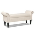 thumbnail image 5 of Kathy Roll Arm Entryway Accent Bench Sky Neutral, 5 of 9