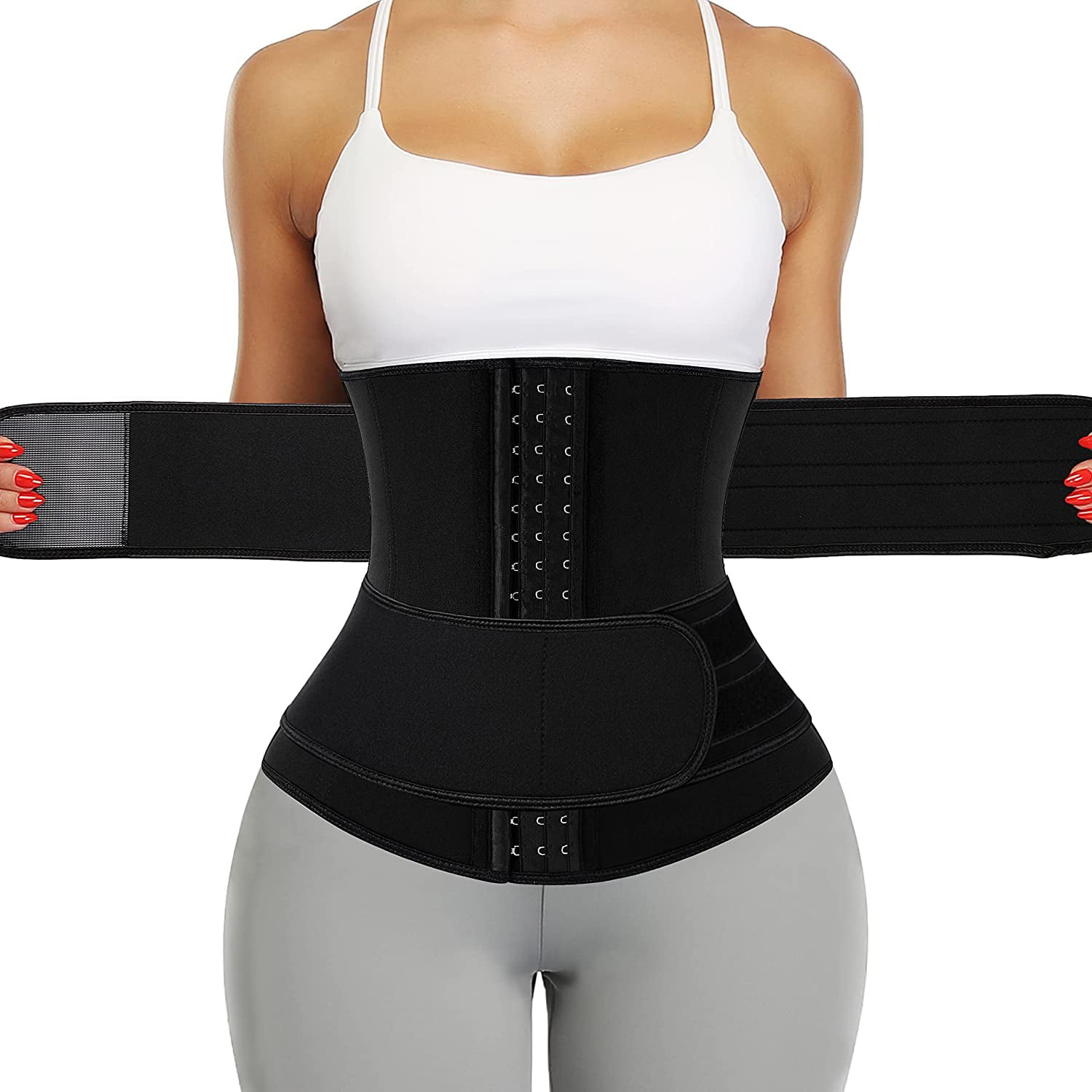 Women Waist Trainer Body Shaper Neoprene Sweat Sauna Belt Slimmer Tummy Control 