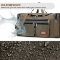thumbnail image 7 of FANOTEK 60L Travel Duffel Tote Bag Large Capacity Luggage Bag Travel Bag Waterproof Oxford Cloth Travel Shoulder Bag Sports Gym Bag,Khaki, 7 of 7
