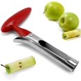 thumbnail image 1 of Premium Apple Corer Tool - Easy to Use and Clean - Sturdy Apple Core Remover with Sharp Serrature - Stainless Steel Corers for Apple and Pear - Core Fruits with Ease(Red), 1 of 8