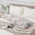thumbnail image 4 of Coastal Ocean Body Pillow Cover, Pillowcase Protectors with Zipper, Breathable Decorative Throw Pillow Case Cover, Green Pink Coral Starfish Seahorse Shell Pillow Shams for Couch Sofa 20x60Inch, 4 of 8
