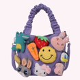thumbnail image 3 of Bolso Hombro Lona para Niñas Bolso Bandolera Lindo Y Versátil Regalos para (púrpura), 3 of 9