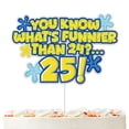 thumbnail image 1 of Suministros para fiestas de cumpleaños de 25 años de Cake Topper Pezutoi, 1 of 4