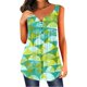 thumbnail image 1 of Gibobby verano borde suelto moda 3D sin mangas impreso camiseta chaleco(Verde,CH), 1 of 2