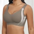 thumbnail image 5 of CQONEPT Clearance Womens Sports Bras 3 Pack Full Coverage Workout Bra Seamless Running Yoga Underwear,Khaki, 5 of 9