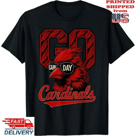 Velto Retro Go Cardinals Game Day Gifts for Men Women T-Shirt, Unisex Tee All Size S-5XL