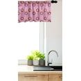 thumbnail image 3 of Ambesonne Abstract Window Valance, Quirky and Floral Pattern of Circular Flowers and Halftone Dots, Curtain Valance for Kitchen Bedroom Decor with Rod Pocket, 54" X 12", Pale Fuchsia and Multicolor, 3 of 3