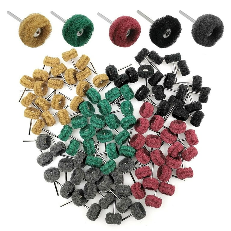 100 STKS 3 MM Schacht Wol Polijsten Borstel Polish Tool Slijpen Buffing Wiel Grinder Hoofd Boor Rotary Tool Accessoires (100 STKS Wol Vilt