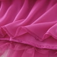 thumbnail image 7 of JGGSPWM Womens Elegant Tulle Tiered Midi Skirt Elastic Waist Versatile Solid Color Mesh Multilayer Short Skirts Hot Pink Free Size, 7 of 7