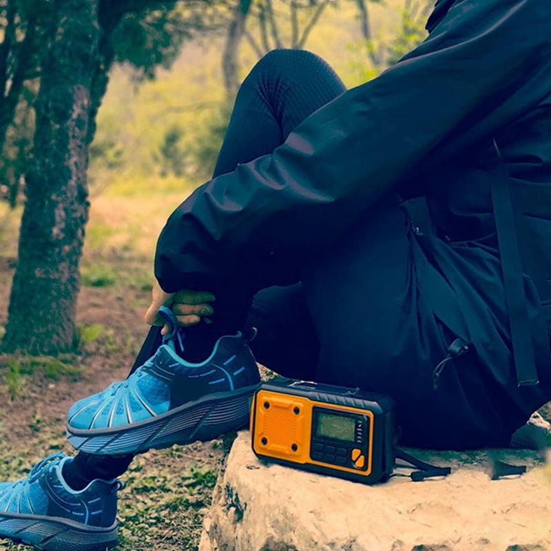 4000mAh Solar Power Emergency Radio Hand Crank Charging AM/FM SW Multi BAND Radio LED Reading Flashlight EU Version