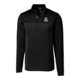 thumbnail image 2 of Men's Cutter & Buck Black Marshall Thundering Herd Traverse Stripe Quarter-Zip Pullover Top, 2 of 3