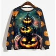 thumbnail image 4 of Heisall Womens Sweatshirts 2025 Autumn Winter Round Neck Halloween Print Long Sleeve Tops Loose Casual Fashion Hoodless Sweatshirts, 4 of 5