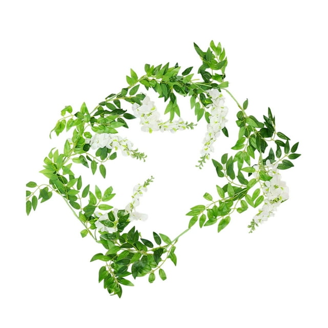 Ohufall Wisteria Rattan Silk Artificial Flowers Fake Flowers For Hanging Wedding Party Home Decor