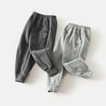 thumbnail image 4 of Boys Sweatpants Casual Trousers Boys Joggers 5T Baby Toddler Kids Elastic Waist Jogger Pants with Pockets Size 5-6 Years Light Gray, 4 of 4