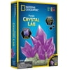 NATIONAL GEOGRAPHIC Purple Crystal Growing Lab - DIY Crystal Creation - Includes Real Amethyst Crystal Specimen