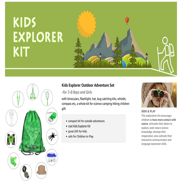 Outdoor Explorer and Bug Catcher Kit Hiking Camping and Nature