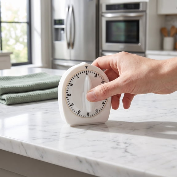 Kitchen Timer 60 Minutes Mechanical Timer Clock with Loud Alarm Countdown Timer No Battery Needed for Oven Cooking Baking Exercise Fitness Teaching Classroom Study, Household Timer Clearance