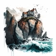 thumbnail image 4 of Maki 12x12 White Modern Wood Framed Wall Art Titled - Castaway Ii, 4 of 6