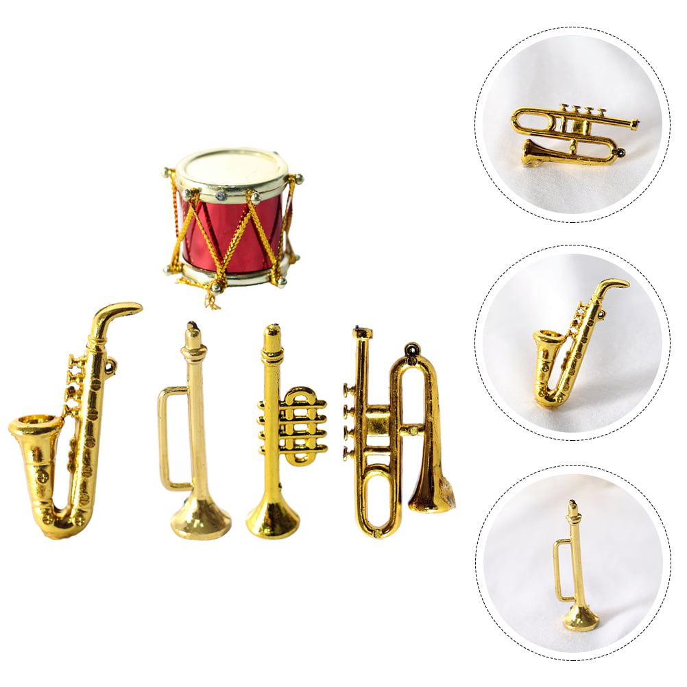 1:12 Miniature Trumpet Mini Musical Instrument Dollhouse Furniture
