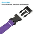 thumbnail image 3 of Uxcell 1.5m Adjustable with Quick Release Buckle Luggage Straps, Purple 3 Pack, 3 of 5