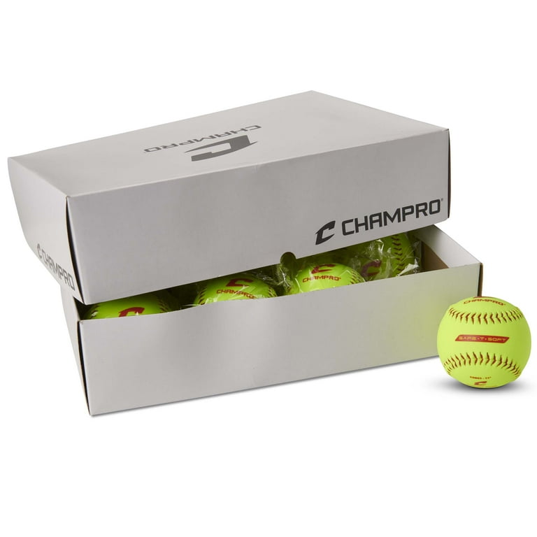 Balles De Softball Douzaine De Champro GFP-47 ASA 12 - Fastpitch, Jaune, Dureté 375 Amira Arri