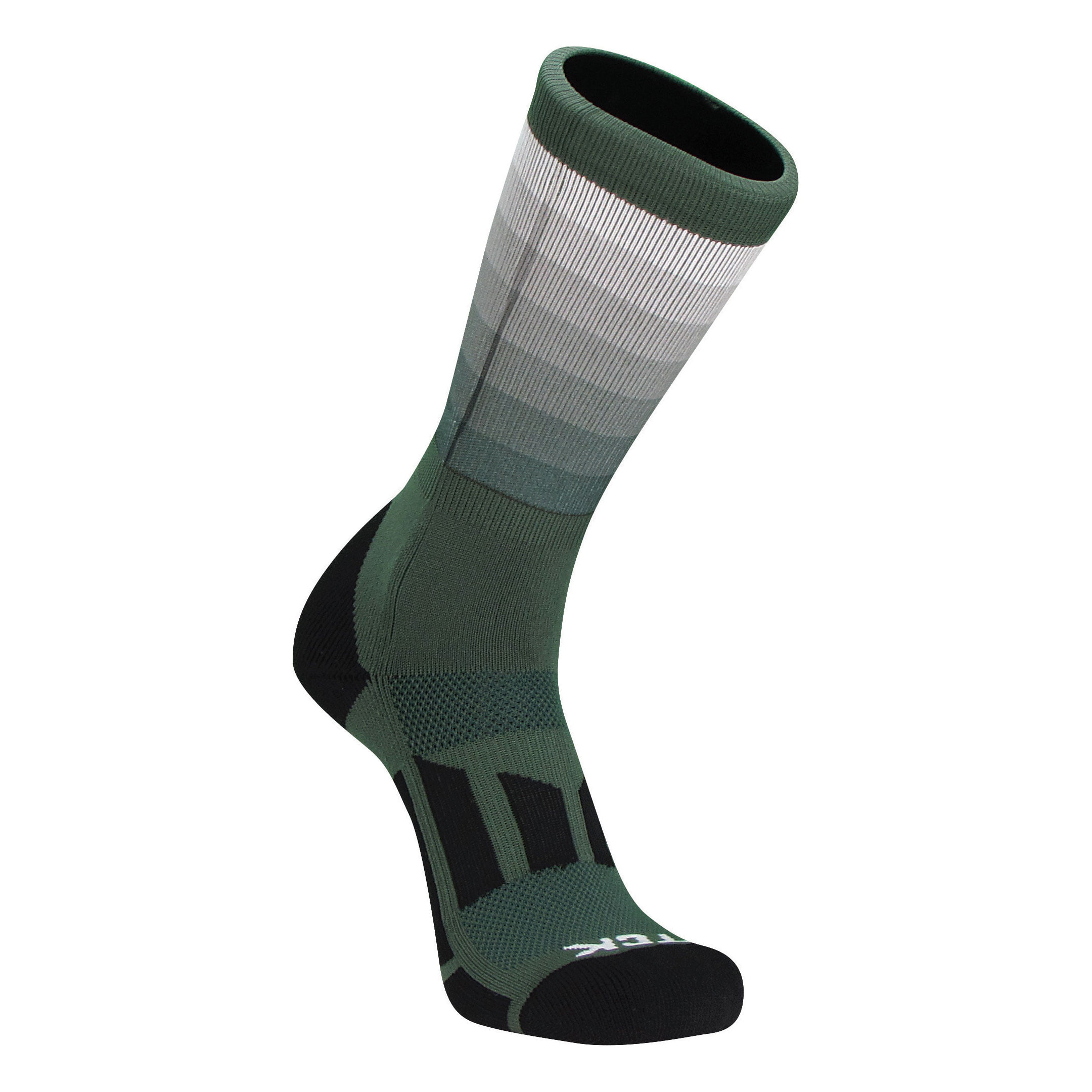 tck dye sub fade basketball football crew socks (l, dark green ...