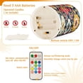 thumbnail image 5 of Yayeee Flameless Candles with Remote Flickering Battery Operated Multi Color Changing, Colorful Floral Pattern, 5 of 7