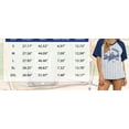 thumbnail image 7 of ALLTB Women Baseball Graphic Shirts Baseball Fan T-Shirts Baseballs Team Tee Game Day Outfits Casual Tops, Blue-White, 7 of 7