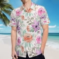 thumbnail image 5 of High Quality Hawaiian Shirts for Men Short Sleeve Aloha Beach Shirt Floral Summer Casual Button Down Shirts Blouses QNFHXN, 5 of 7