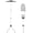 Black, variant on Aluminum Alloy Clothes Steamer Hanger Height Adjustable Ironing Rack 360° Rotatable Clothes Steamer Stand Foldable for Home