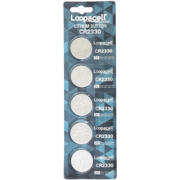 Pila de litio LOOPACELL CR2330 3V, paquete de 5